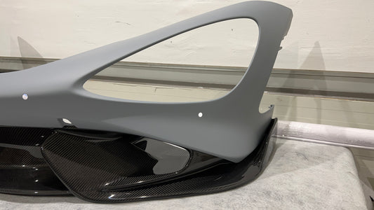 McLaren 765LT Front bumper upper and lower part, OEM, Part number: 14AA142RP