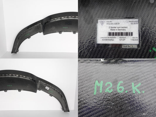 Porsche 918 Front spoiler, CF Glossy finish, OEM