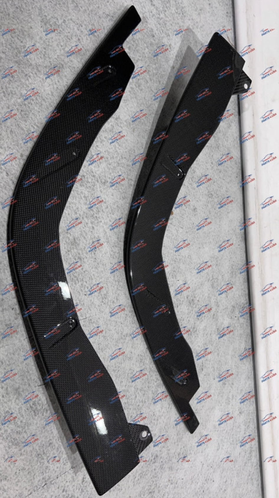 Ferrari F8 Tributo Spider front lip carbon L + R, OEM, Part number: 985890504
