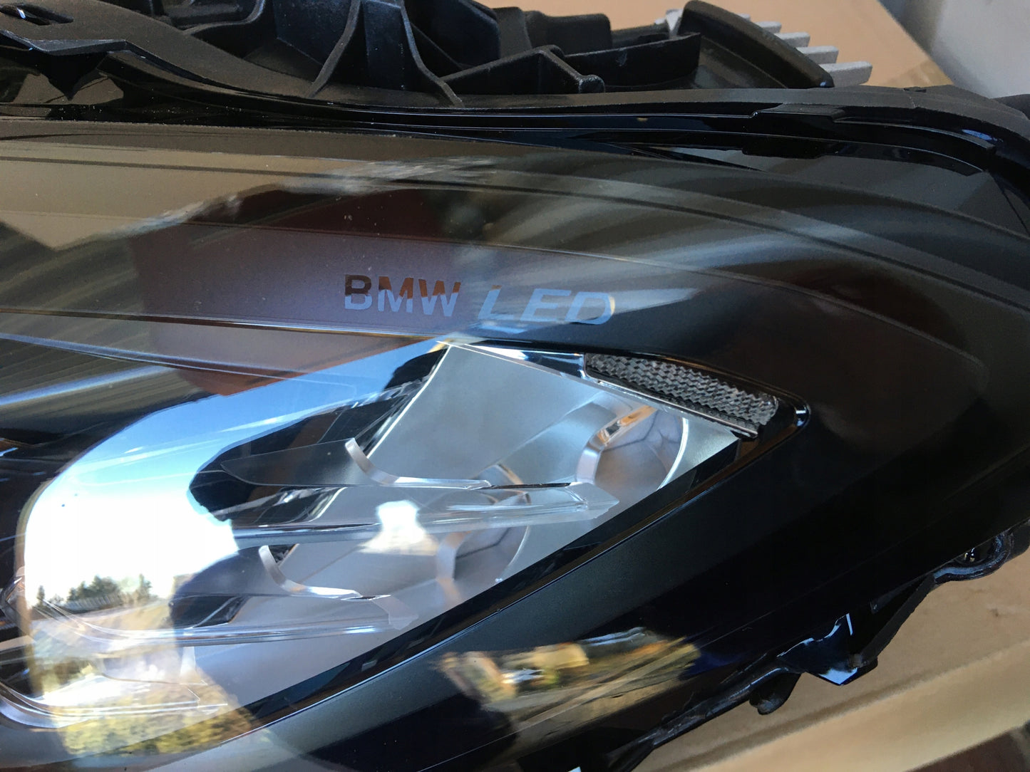 BMW 4 series USA headlight Black shadow line, L + R, OEM, Part number: